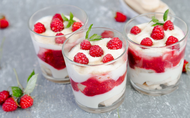 Tiramisu rapide aux framboises