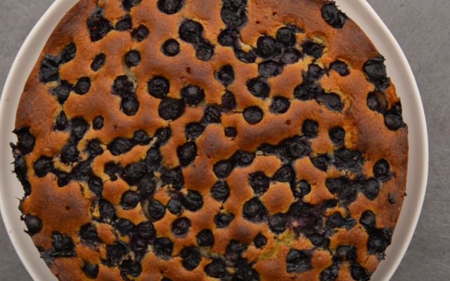 Gâteau aux myrtilles