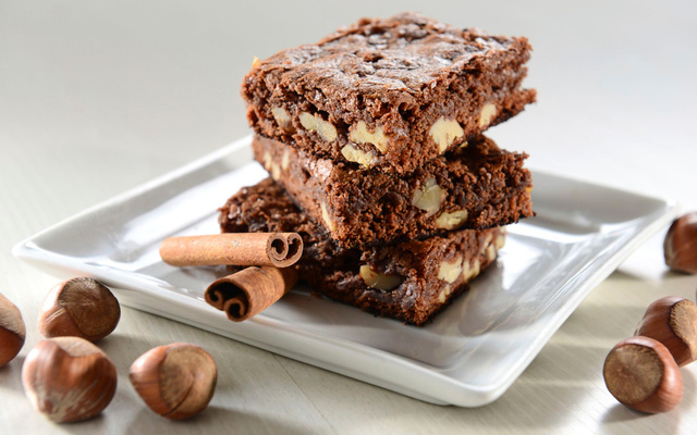 Brownie fondant au Nutella et à la noisette