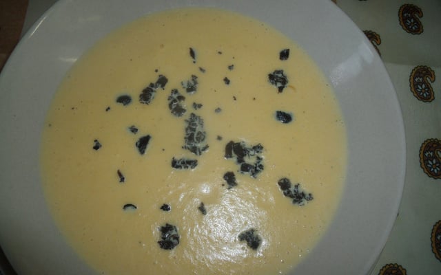 Velouté de potiron aux truffes