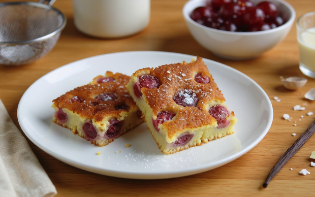 Clafoutis moelleux aux cerises
