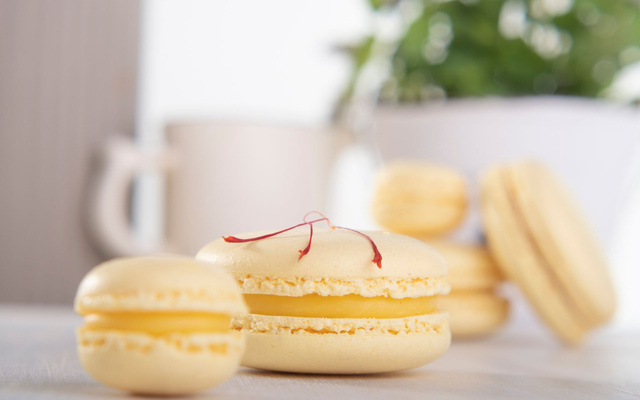 macaron au safran abricots