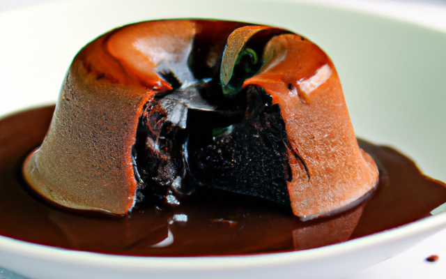 Fondant au chocolat sauce arabica