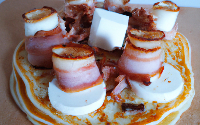 Blinis au bacon et fromage