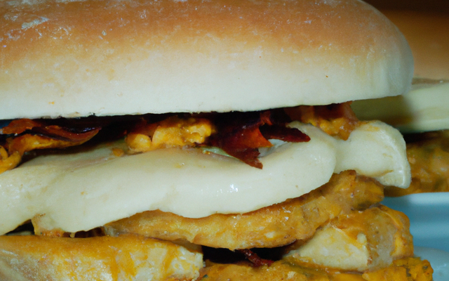 Burger poulet curry mozza