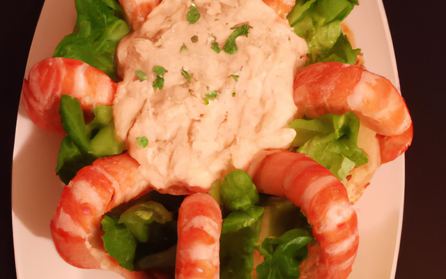 Dôme de boulghour aux crevettes