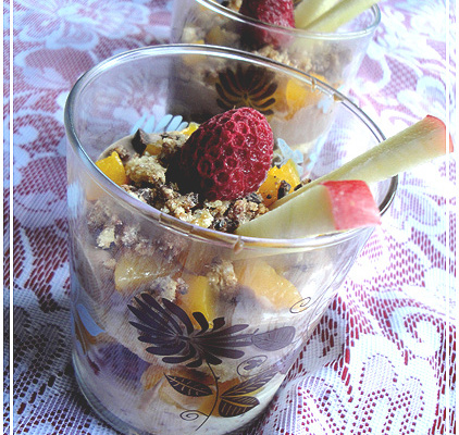 Verrines Fruitées et son Crumble de Céréales