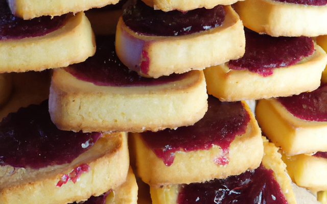 Biscuit de Savoie fourré à la confiture de cerise