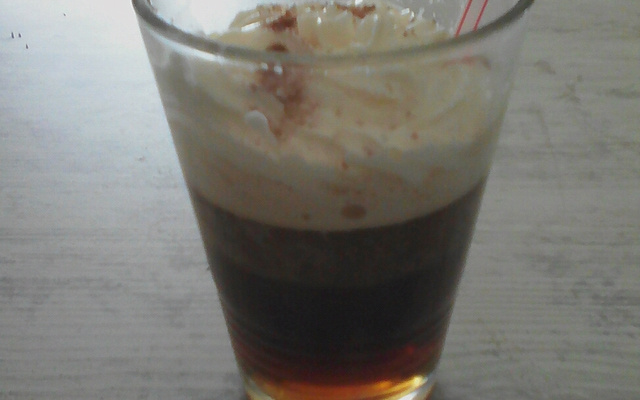 Irish coffee à la chantilly