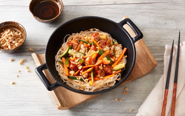 Salade vietnamienne au porc au caramel