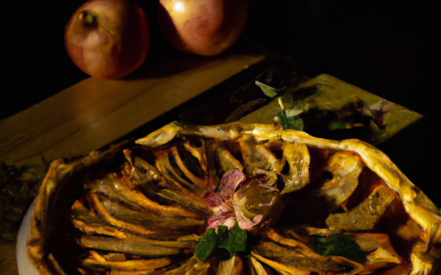 Tarte aux pommes flambées