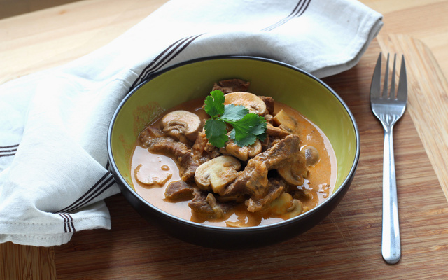 Bœuf stroganoff facile au Cuisine Companion