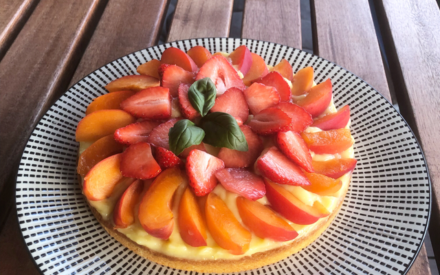 Tarte au citron et aux fraises