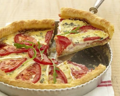 Tarte gourmande à la tomate et au Bresse Bleu