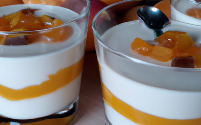 Panacotta vanille, abricots et calisson