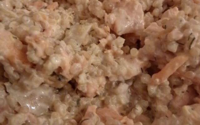 Quinoa au saumon et aux carottes