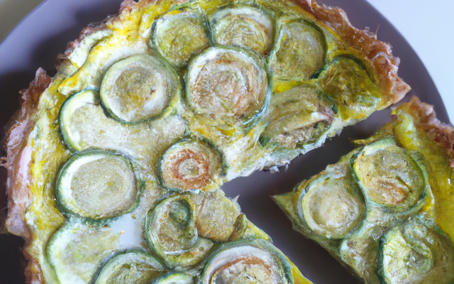 Tarte courgettes et gruyère