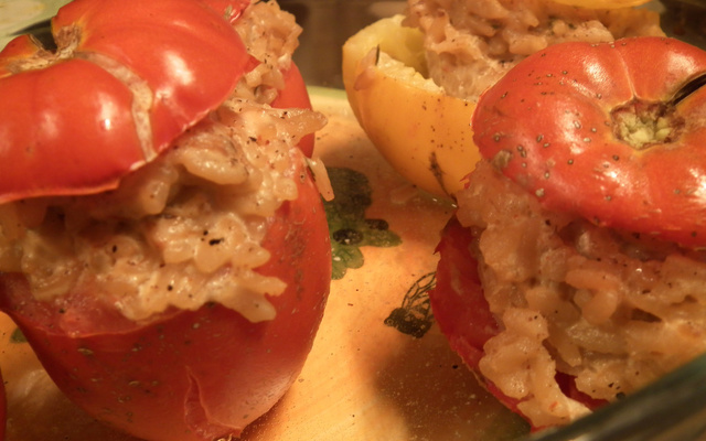 Tomates farcies au Risotto