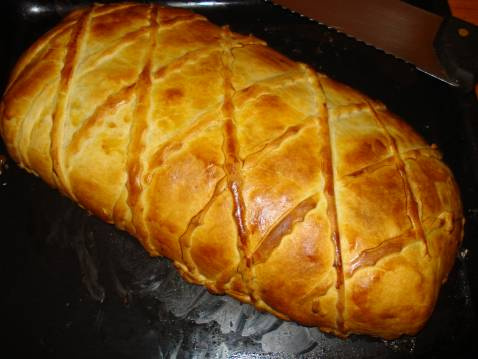 Feuilleté de saumon en habits vert