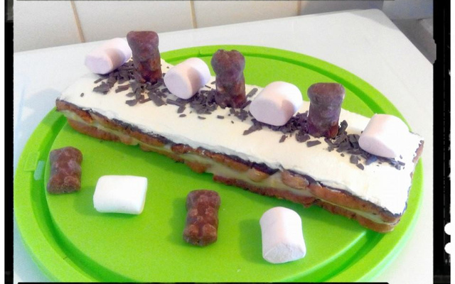 Terrine de brioche perdue à la crème chamallow