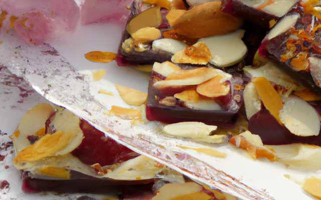 Chocolats de Pâques à la confiture de cerise et fraise aux amandes