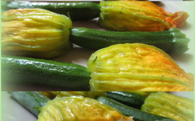Fleurs de courgette farcies à la brandade