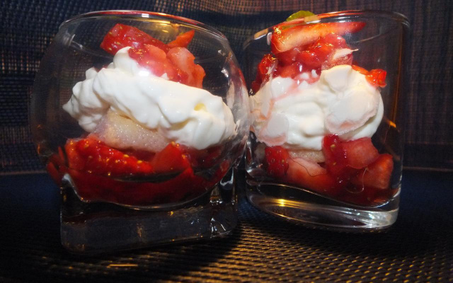 Tiramisu fraise-citron vert