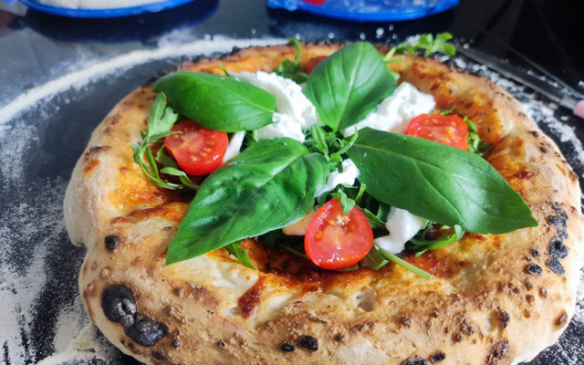 Pizza baguette à la mozzarella