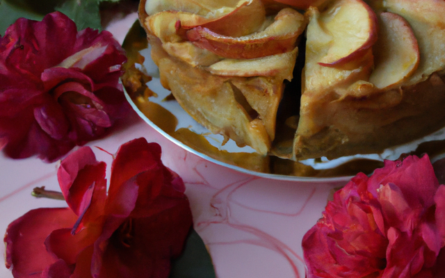 Gâteau de pommes à la fleur de châtaigne