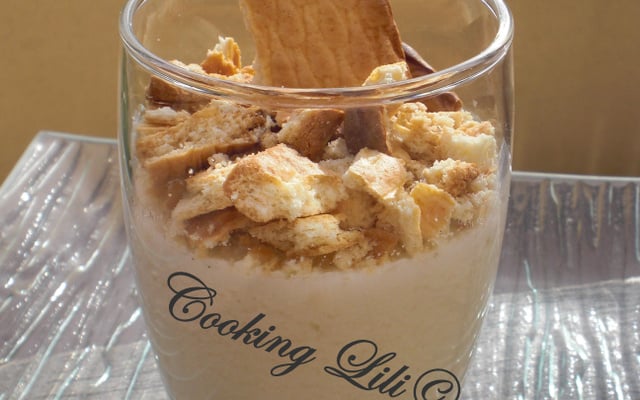 Panna cotta noix de coco et son crumble de p'tit Lu®