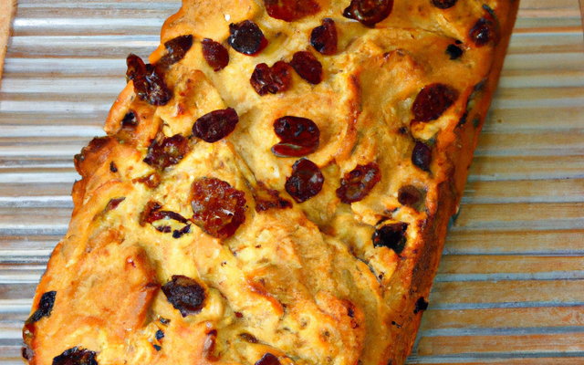 Cake au Galopin garni de noix et de raisins