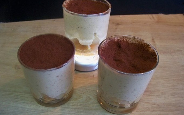 Tiramisu aux châtaignes corses et aux poires
