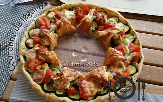 Tarte de légumes en couronne