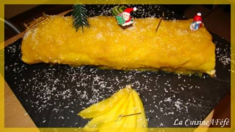 Bûche à la mangue
