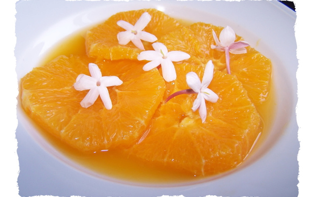 Oranges au jasmin