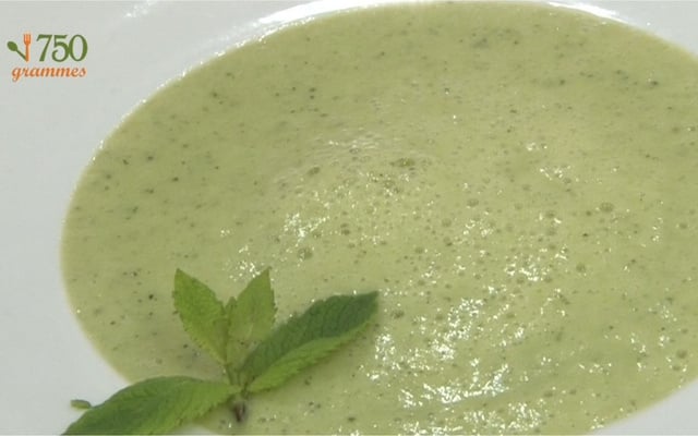 Velouté de courgettes au kiri