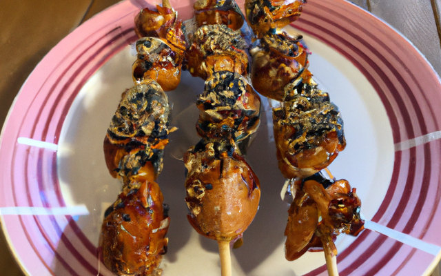 Brochettes de poulet-brebis aux graines de sésame
