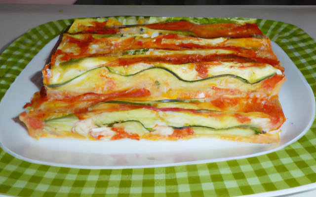 Lasagnes de courgettes au surimi