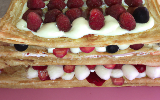 millefeuille aux fruits rouges