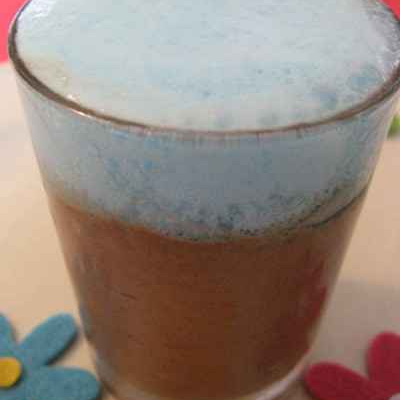 Mousse au chocolat glacée à l'écume de Curaçao