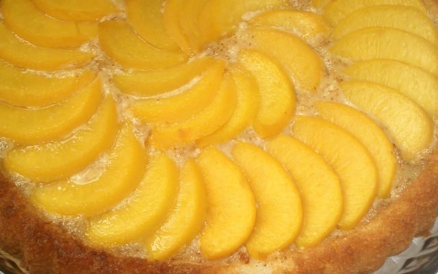 Tarte aux pèches à la crème d'amande