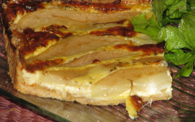 Tarte au poire et au comté
