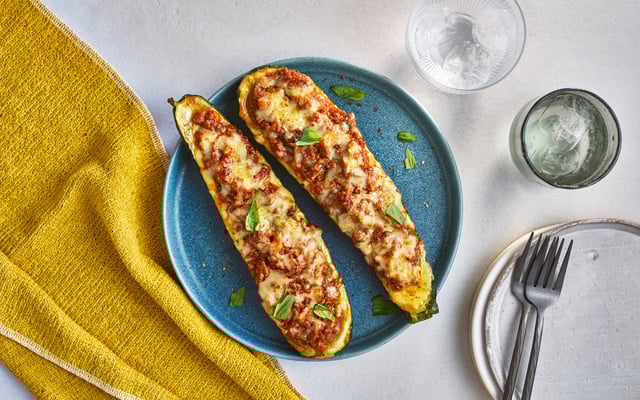 Courgettes farcies à la viande hachée