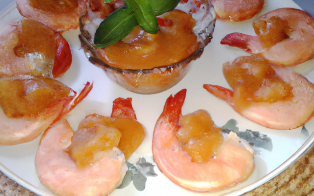 Gambas au chutney d'abricots