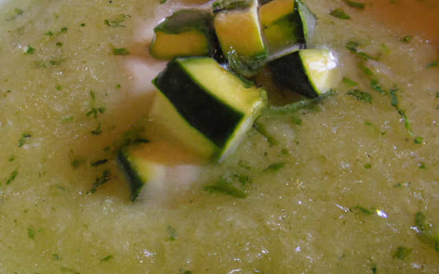 Soupe de courgettes maison