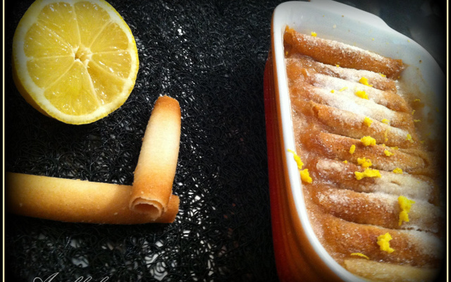 Gratin à la banane, à la boisson coco et aux cigarettes russes et citron !