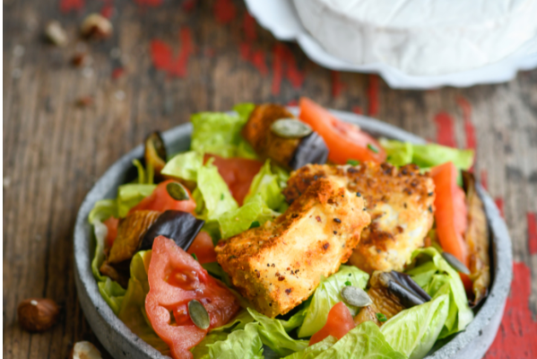 Chèvre boîte snacké en salade folle