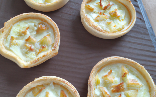 Tartes aux poireaux-béchamel
