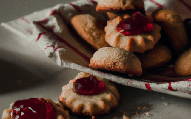 Cookies à la confiture de framboises