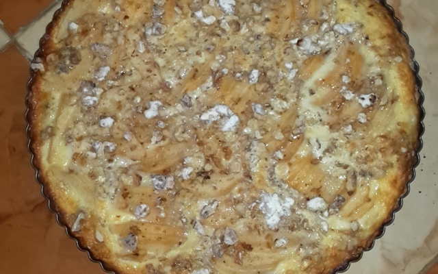 Tarte aux poires et mascarpone